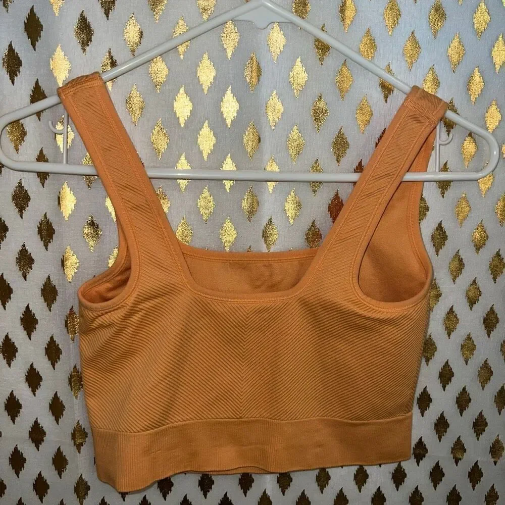 All in motion crop top orange coral size S